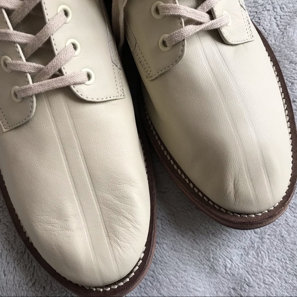 The Great. Boxcar Lace-Up Granny Boot Vanilla 9.5 - Picture 9 of 12